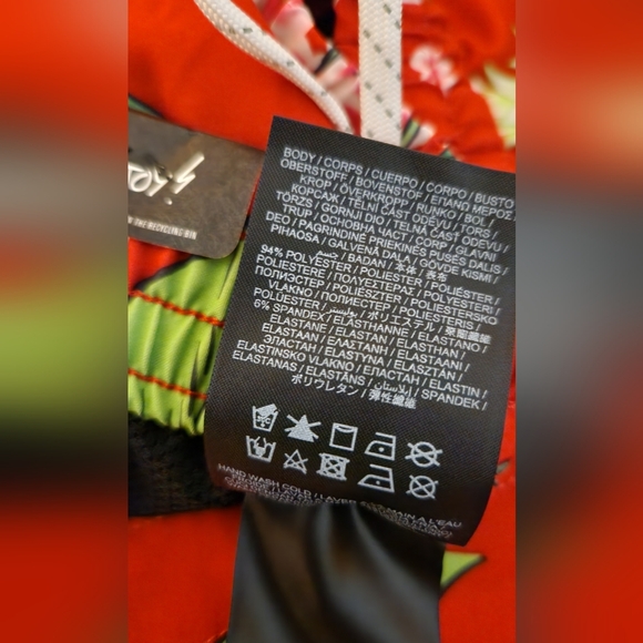 MENS HURLEY PHANTOM LOS ANGELES ANGELS FLORAL SWIM BOARD SHORTS SIZE M - Picture 6 of 7